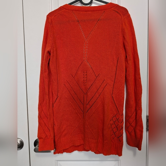 Moth Anthropologie Red Cardigan Cashmere Blend - Picture 9 of 11